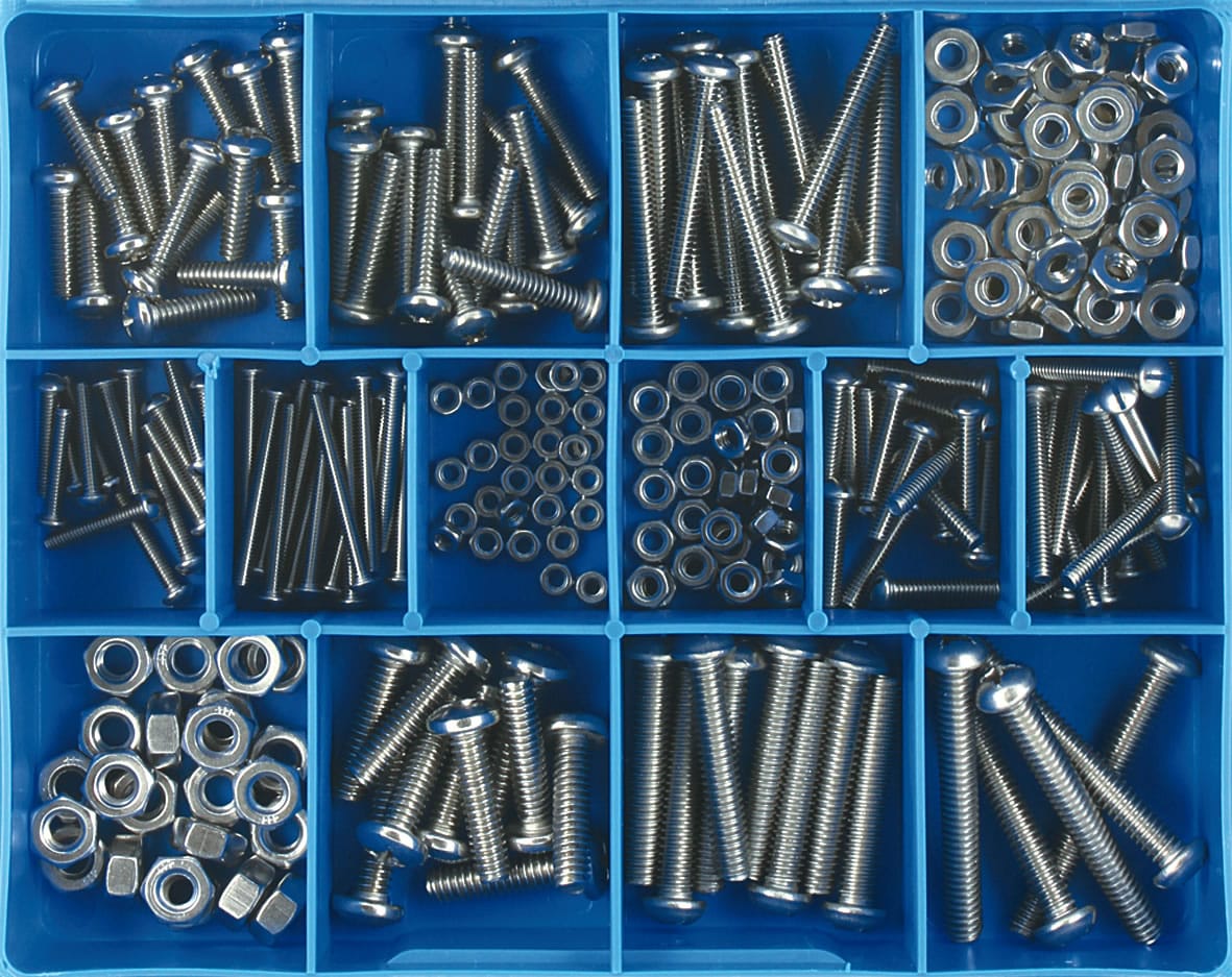 Champion S/Steel 304 Machine Screw/Nut Assortment 256 piece