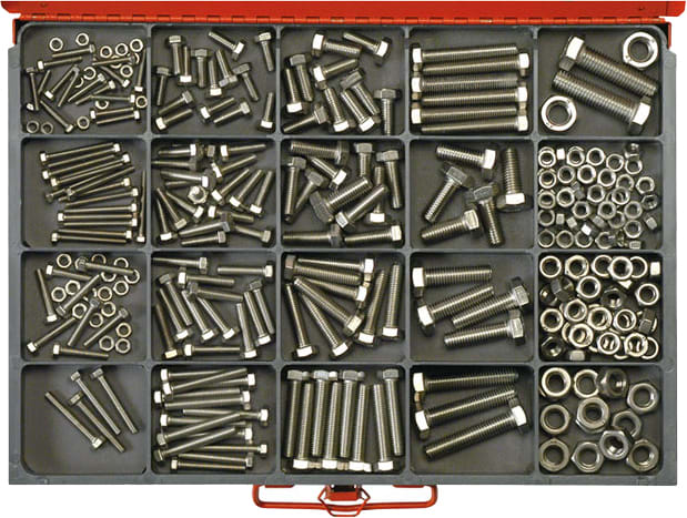 Champion S/Steel 304 Set Screw & Nut Assortment 316 piece