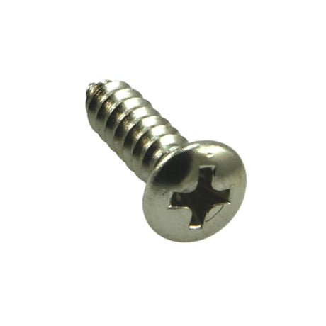 40-pack of Champion 8G x 3/8in self-tapping screws for wood, metal, and plastic; rust-resistant for durability and strength.