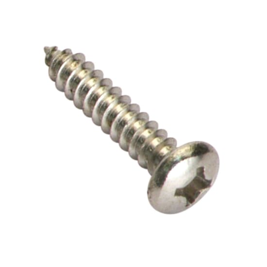 Champion 4G x 5/8in pan head self-tapping screws in a 25 pack, ideal for woodworking, metalworking, and general repairs.