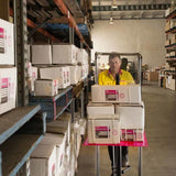 Challenger Manual Lifter Trolley for safe, efficient material handling with adjustable fork tynes and 400kg capacity.