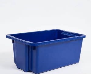 Food Grade Blue Stack and Nest Crate - 52L