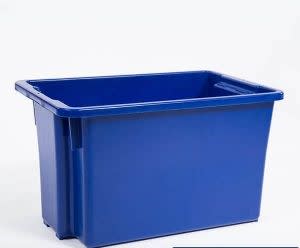 Food Grade Blue Stack and Nest Crate - 68L