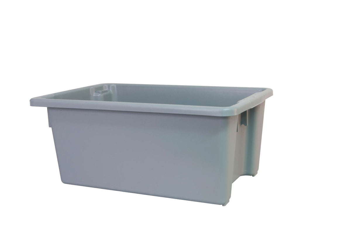 Food Grade Grey Stack and Nest Crate - 32L
