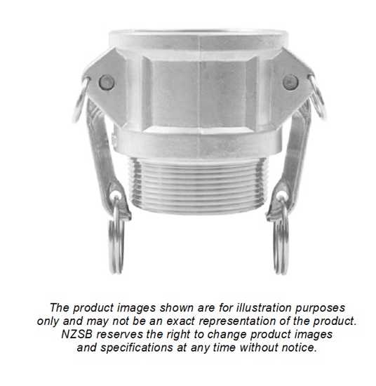 63mm Type B/NA3 Female Coupler to Male BSP - GP AL (Each)