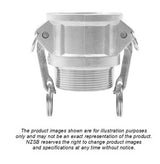 63mm Type B/NA3 Female Coupler to Male BSP - GP AL (Each)