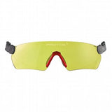 PROTOS Integral Safety Glasses in yellow, featuring adjustable fit, UV protection, and high mechanical strength for optimal safety.