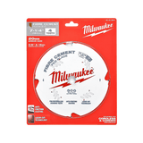 Milwaukee 184mm circular saw blade with PCD teeth for cleaner cuts, thin kerf design for faster cutting and enhanced durability.