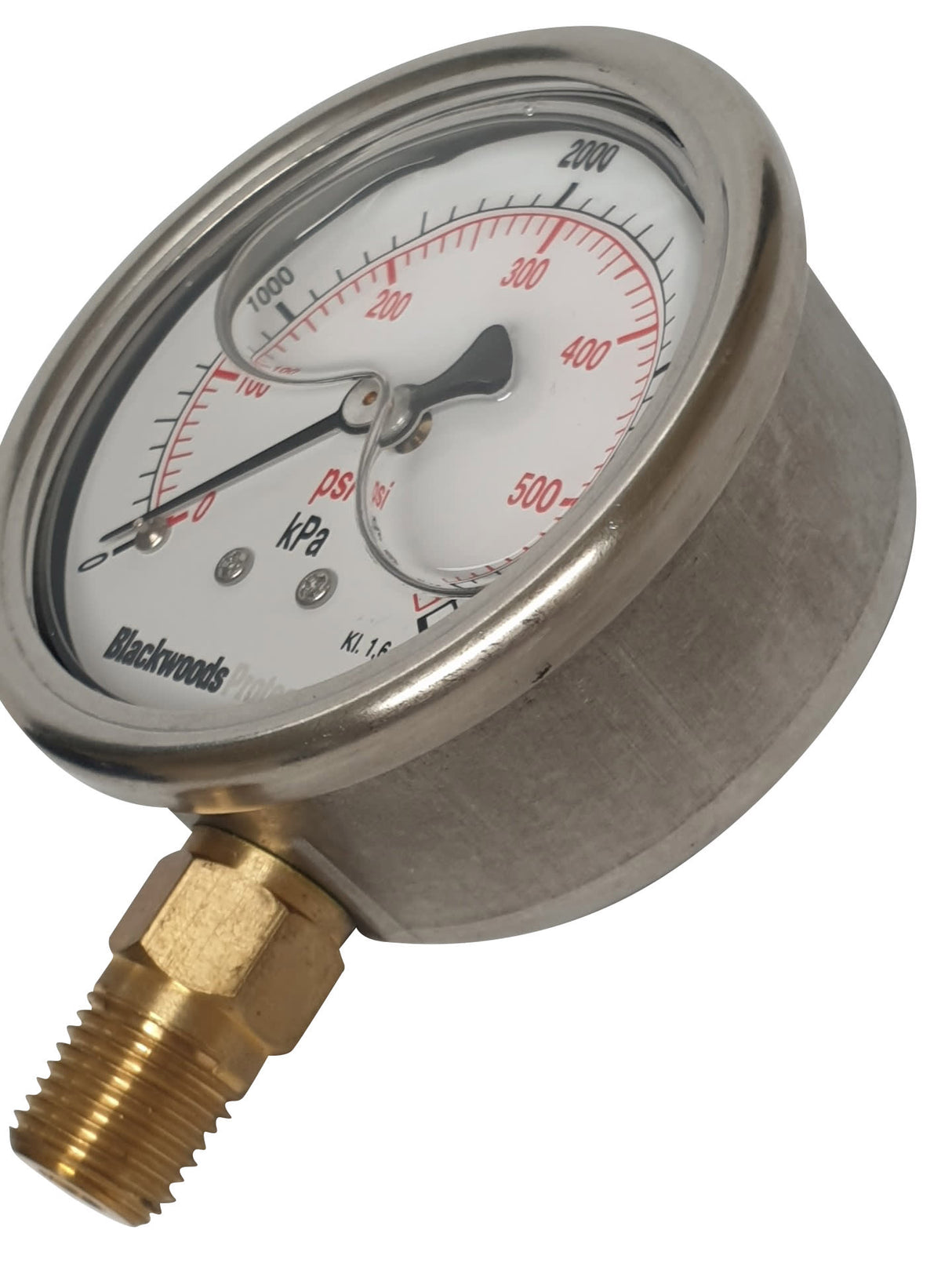 Gauges Pressure SS- 1/4" BSP-Bottom - 0/4000 kPa