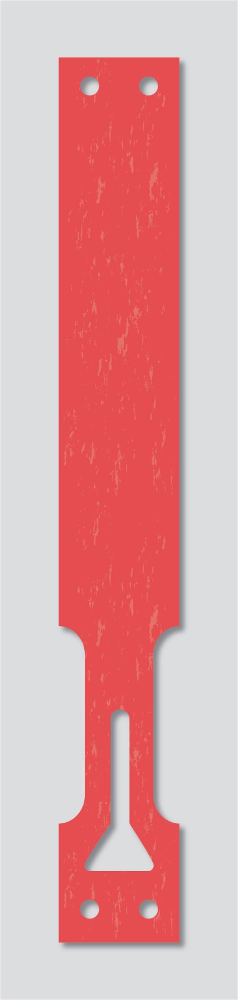 Tuflok Tag Red 186 x 25mm 1000 tags per roll (Carton of 5 rolls)
