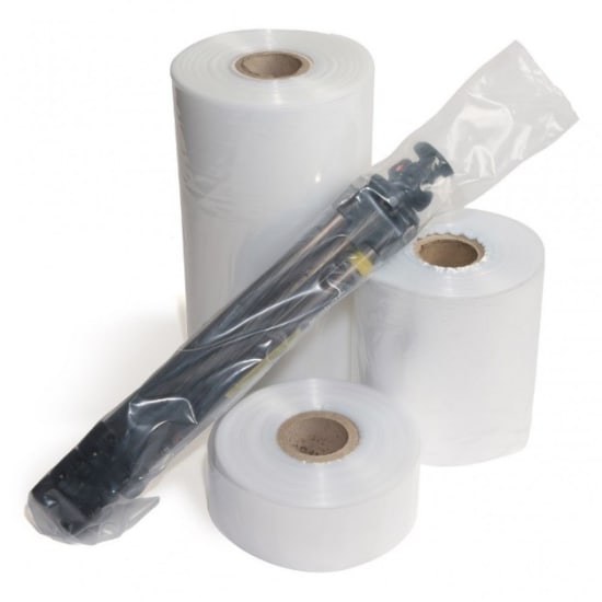 Layflat Plastic Sleeve in 70mu thickness, 200mm width; durable, flexible packaging solution for storage and shipping.