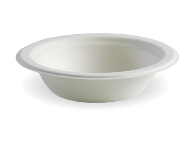 BioPak Plant Fibre White BioBowl 16oz/470ml 125 (Pack)