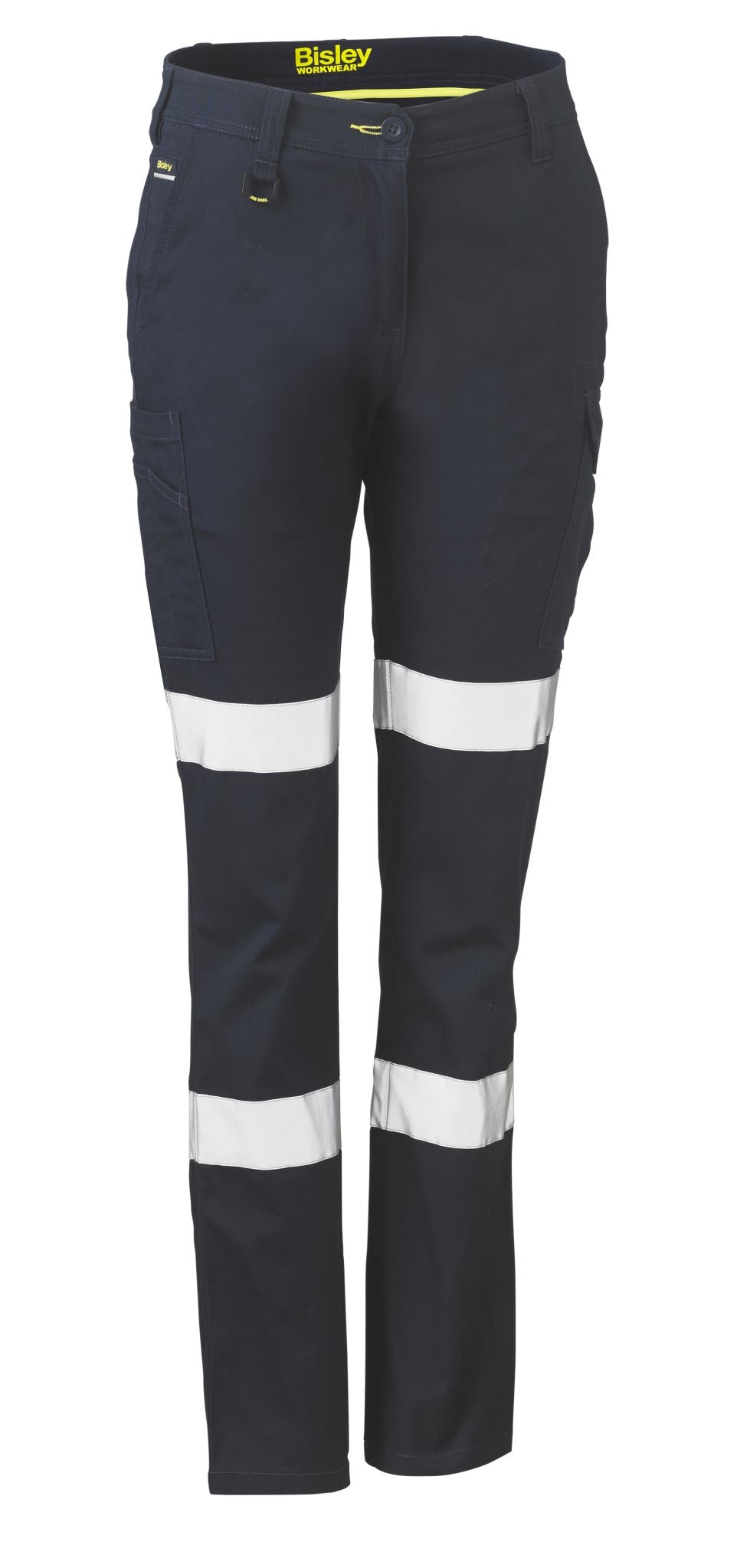 Bisley, Women's Taped Cotton Cargo Pant, BPL6115T - Navy (Size: 24)