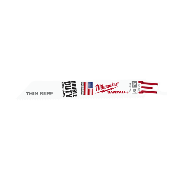 Milwaukee Sawzall 150mm 10 TPI Thin Kerf Blade (5 Pack)