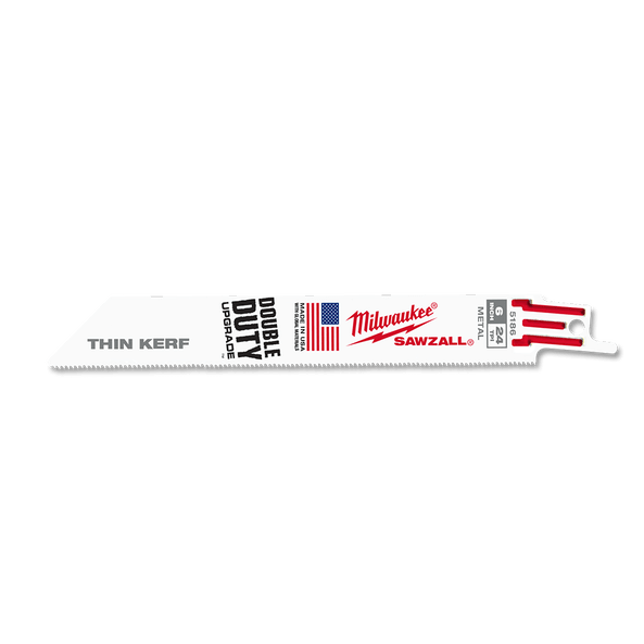 Milwaukee Sawzall 150mm 24 TPI Thin Kerf Blade (5 Pack)