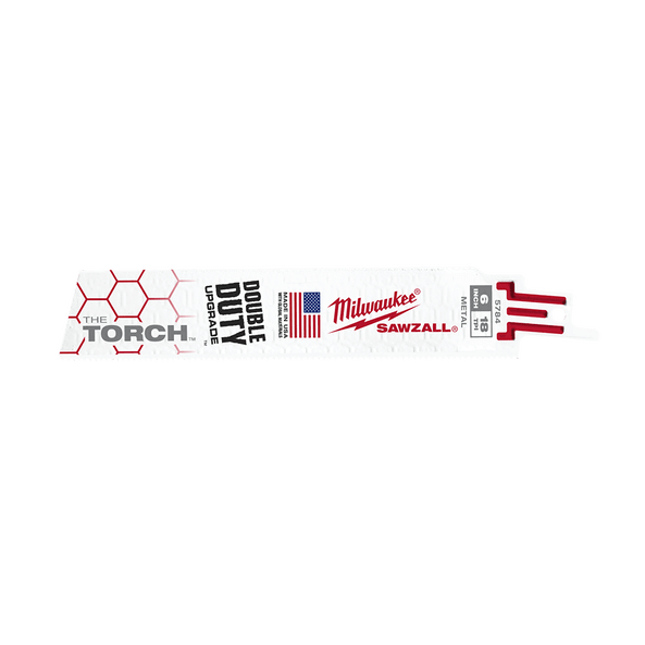 Milwaukee Sawzall 150mm 18 TPI The Torch Blade (5 Pack)