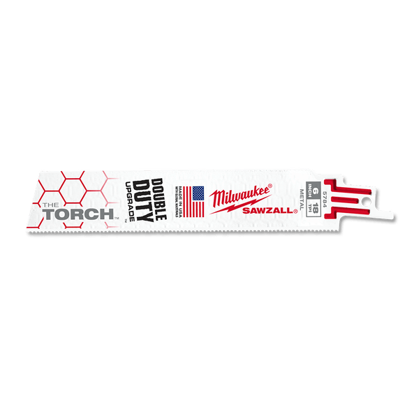 Milwaukee Sawzall 150mm 18 TPI The Torch Blade (5 Pack)