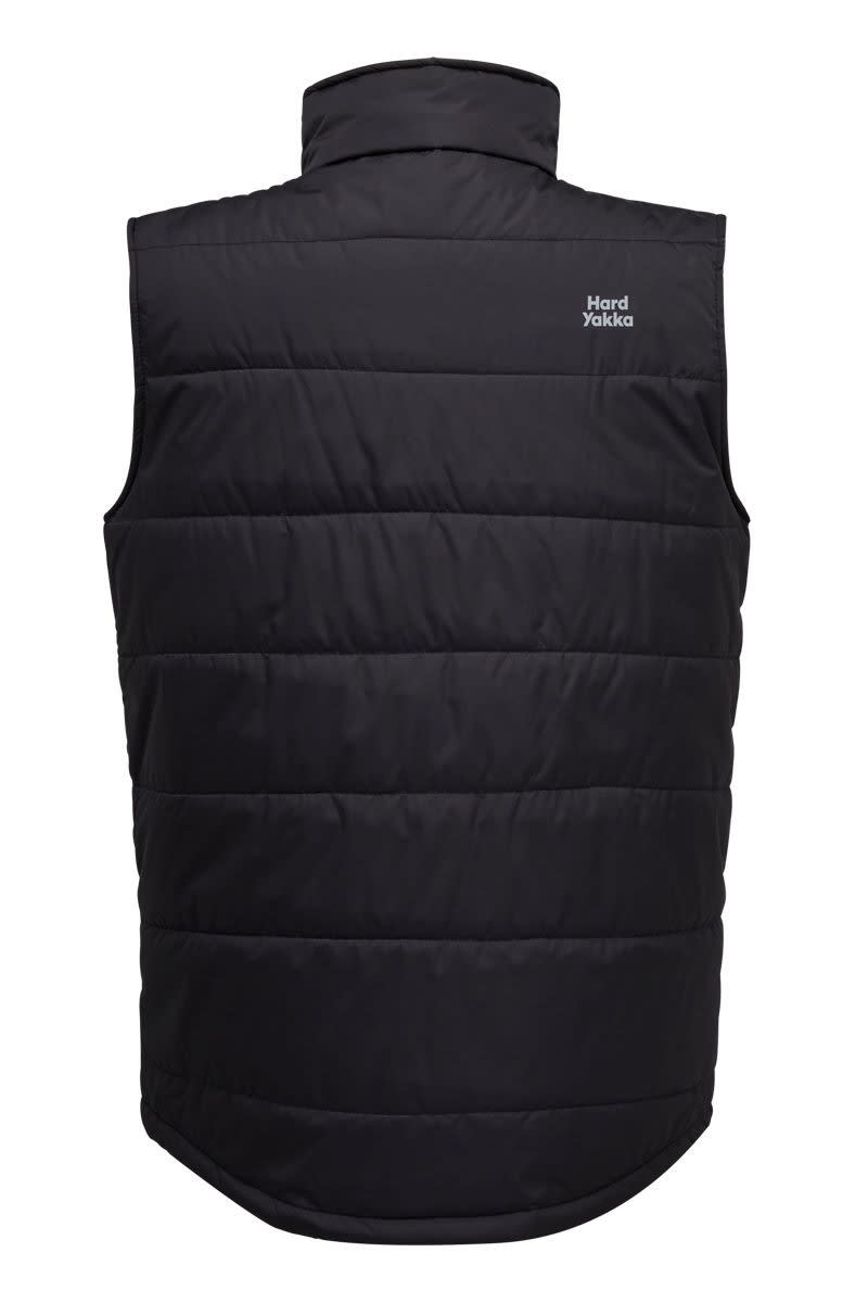 Hard Yakka, Thinsulate Puffer Vest - Black (Size: 2XL)