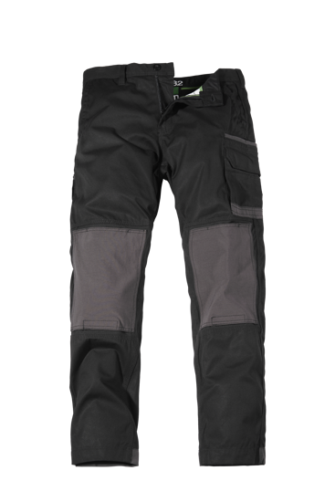 Navy FXD Cotton Work Pant WP-1 in size 32, featuring durable fabric, reinforced pockets, and a modern tapered fit.