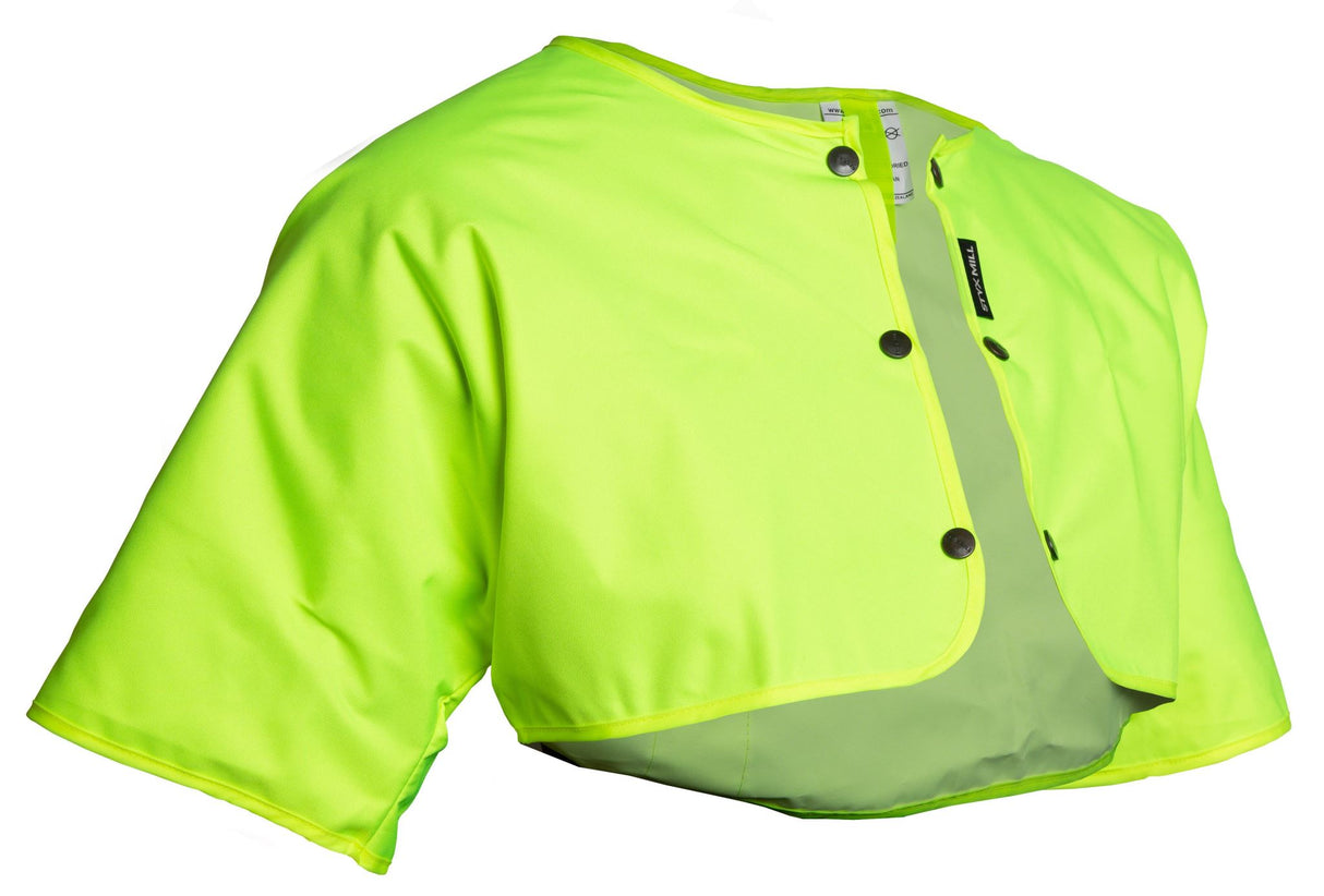 Styx Mill, Hi Vis Dome Detachable Cape - Fluoro Yellow - S2