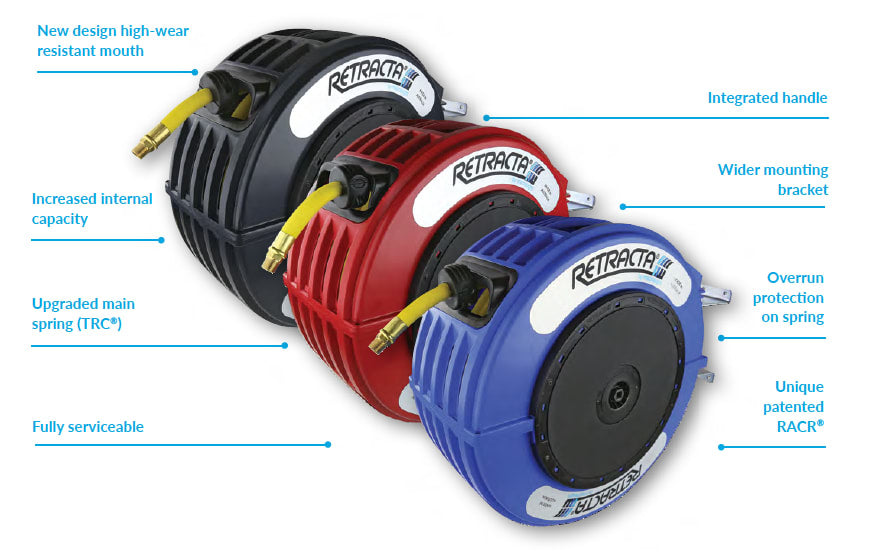 Retracta R3 Premium Air Hose Reel 10mm x 20m (Each)