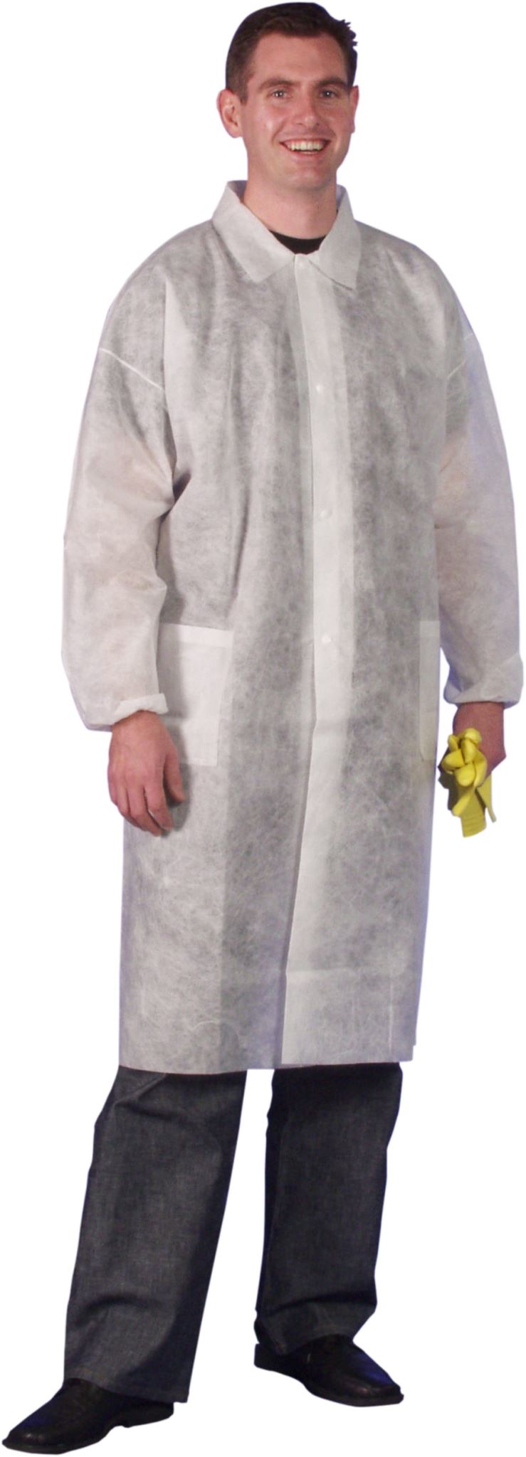 Polypropylene Lab Coat 2XL (Carton of 50) - White - 2XL