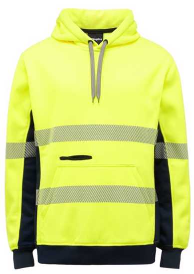 KingGee, Hi Vis Hoodie, K55054 (Each) - Size: L - Yellow