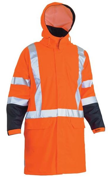 Bisley, TTMC-W17 X Back Rain Coat, BJ6955XT - Orange - L