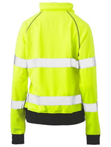 Bisley, Women's Hi Vis Fleece Jumper, BKL6818T - Yellow (Size: 10)