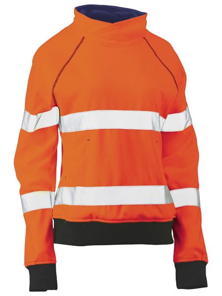 Bisley, Women's Hi Vis Fleece Jumper, BKL6818T - Yellow (Size: 10)