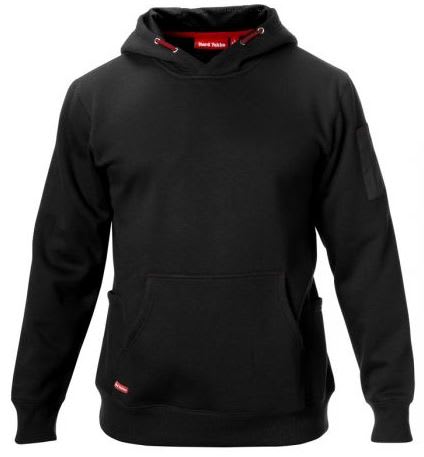 Hard Yakka, Brushed Fleece Hoodie, Y19326 - Black - 2XL