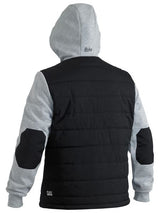 Bisley, FLX & MOVE Puffer Fleece Hoodie, BJ6944 - Black (Size: 6XL)