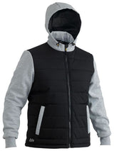 Bisley, FLX & MOVE Puffer Fleece Hoodie, BJ6944 - Black (Size: 6XL)