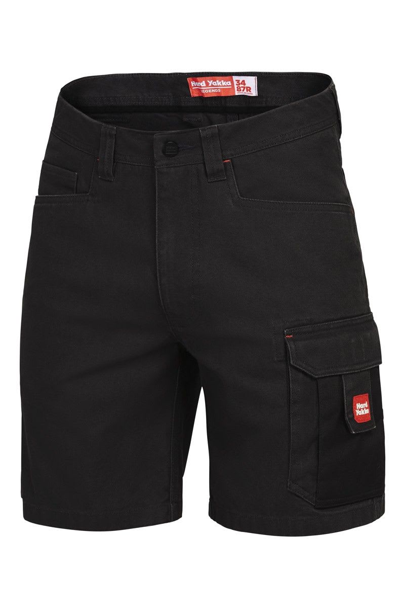 Hard Yakka, Legends Cargo Short, Y05066 - Black - 107