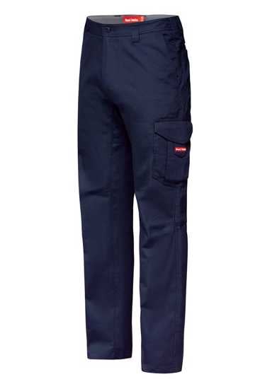 Hard Yakka Koolgear Cargo Pants in Navy, size 12, featuring breathable fabric, multiple pockets, and superior ventilation.