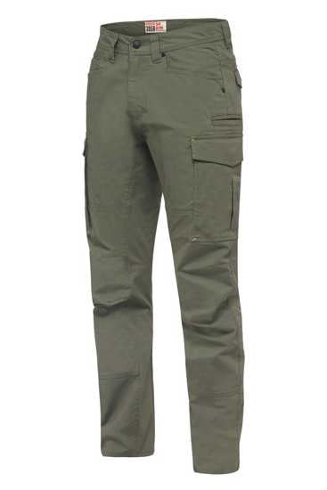 Hard Yakka Ripstop Cargo Pant in Military Green, size 82, featuring a durable blend, UPF 50+, and multiple pockets for practicality.