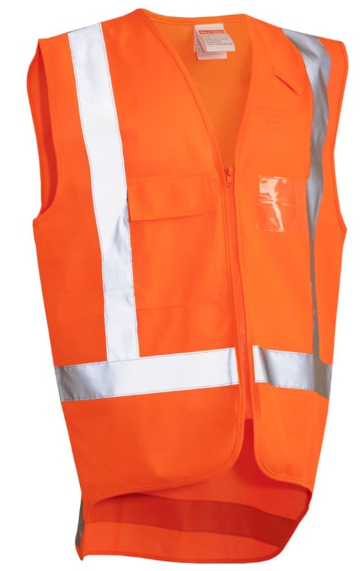 Hard Yakka, Hi Vis Safety Vest, N4VU04 - Fluro Orange - XL