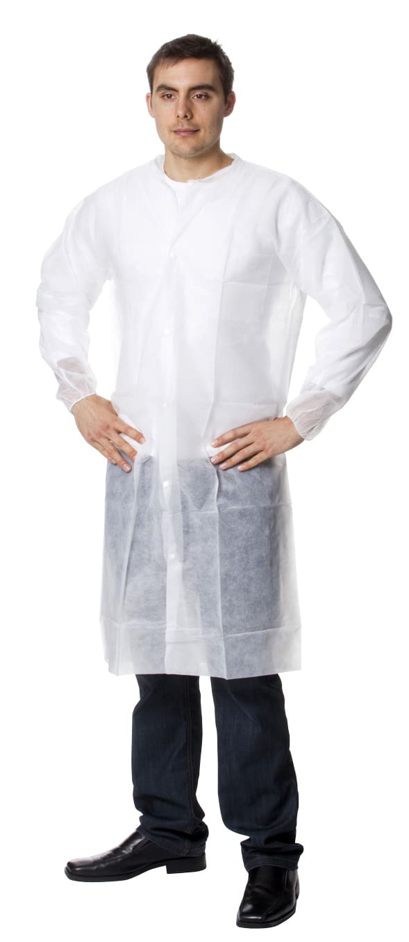 Harveys Polypropylene Lab Coat White XL (Each)