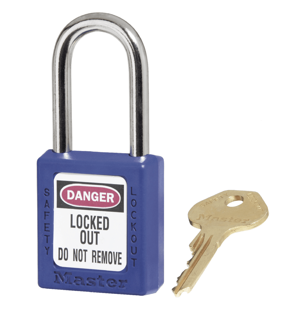 Master Lock 0410 Lockout Padlock - KEYED DIFFERENT 38mm - Blue
