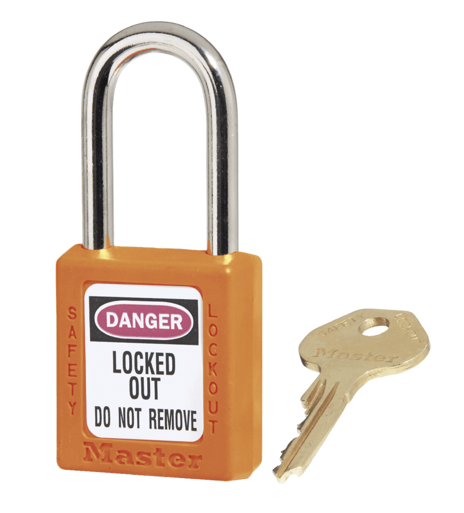 Master Lock 0410 Lockout Padlock - KEYED DIFFERENT 38mm - Orange