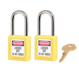 Master Lock 0410 Zenex Safety Lockout Padlock KEYED ALIKE, 38mm 2 (Pack) - Purpl