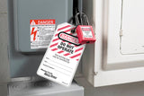 Master Lock 0410 Zenex Safety Lockout Padlock KEYED ALIKE, 38mm 10 (Pack) - Blac