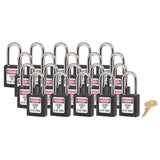 Master Lock 0410 Zenex Safety Lockout Padlock Keyed Alike, 38mm 20 (Pack)