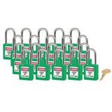 Master Lock 0410 Zenex Safety Lockout Padlock Keyed Alike, 38mm 20 (Pack)