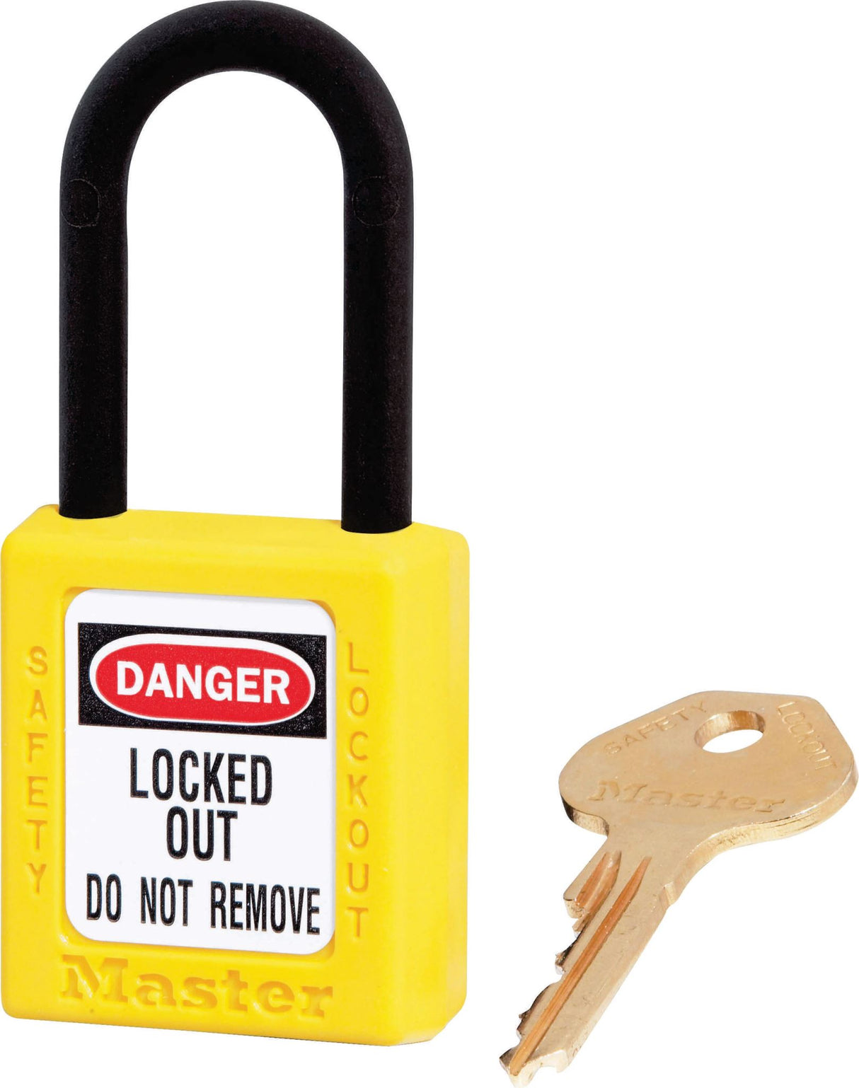 MasterLock 0406 Dielectric Padlock KEYED DIFFERENT 38mm - Yellow