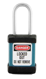 Master Lock S31 Safety Lockout Padlock in vibrant colors, designed for secure and compliant industrial lockout/tagout safety.