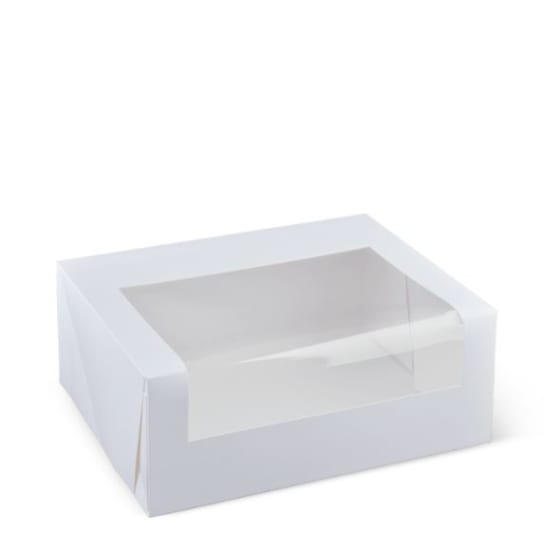 Clear view six-cupcake box for takeaway, eco-friendly, and custom printable for elegant dessert presentation.