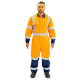 Bison, TTMC X-Back Overall, 43302X - Orange/Navy - 97