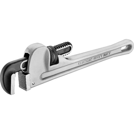 Lightweight 12in aluminium pipe wrench by Teng, featuring one-hand operation and a max pipe diameter of 39mm for plumbing tasks.