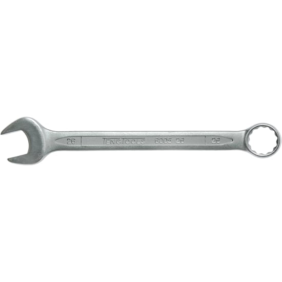 Teng 26mm combination spanner, high-grade Chrome Vanadium Steel, 12-point ring end, hip grip design, satin finish.